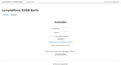 Desktop Screenshot of lernplattform.khsb-berlin.de